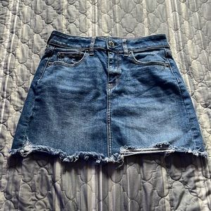 american eagle jean skirt